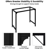 40“ Computer Table for Home Office Desk Black