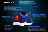 Men's Runner Shoes With Built-in Safety Lights