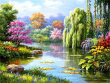 Huacan Full Square Round Diamond Painting Landscape