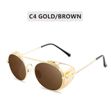 Retro Steampunk Metal Frame Sunglasses