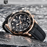 BENYAR Men Wristwatch Gold Case