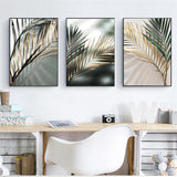Nordic Golden Palm Leaf