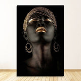 Contemplator Black African Woman Oil Painting