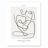Black White Wall Art Minimalist Nordic painting
