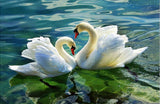 Diamond Full Round Peacock Wolf Swan Mosaic Animal Picture Cross