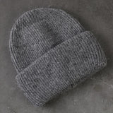 Winter Real Rabbit Fur Knitted Beanies