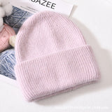 Winter Real Rabbit Fur Knitted Beanies