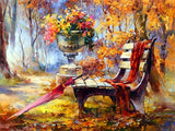 Huacan Full Square Round Diamond Painting Landscape