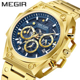 MEGIR Wrist Watch Stainless Steel Case