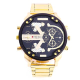 Quartz Gold Watch Men Steel Military Relogio Masculino