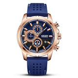 MEGIR Men's Fashion Rose Gold  Waterproof