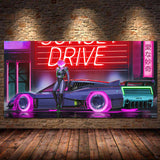 Modern Future City Cool Sport Car