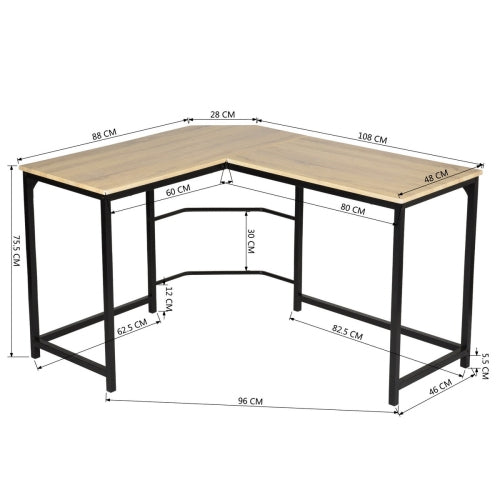 L Shaped Computer Desk Workstation