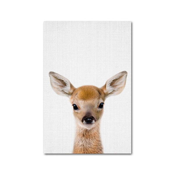 Giraffe Bunny Elephant Canvas
