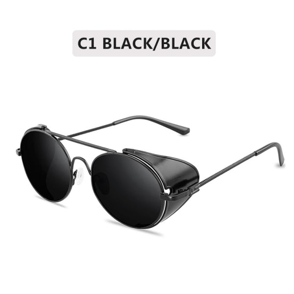 Retro Steampunk Metal Frame Sunglasses