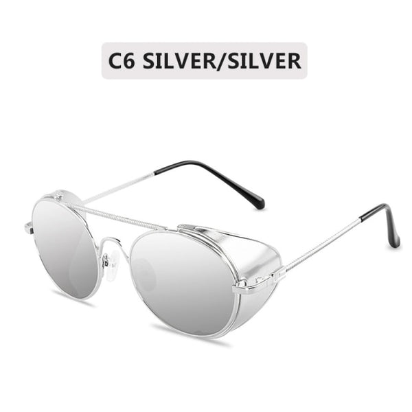 Retro Steampunk Metal Frame Sunglasses