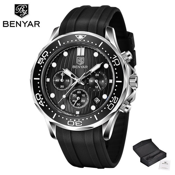 BENYAR Men Wristwatch Gold Case