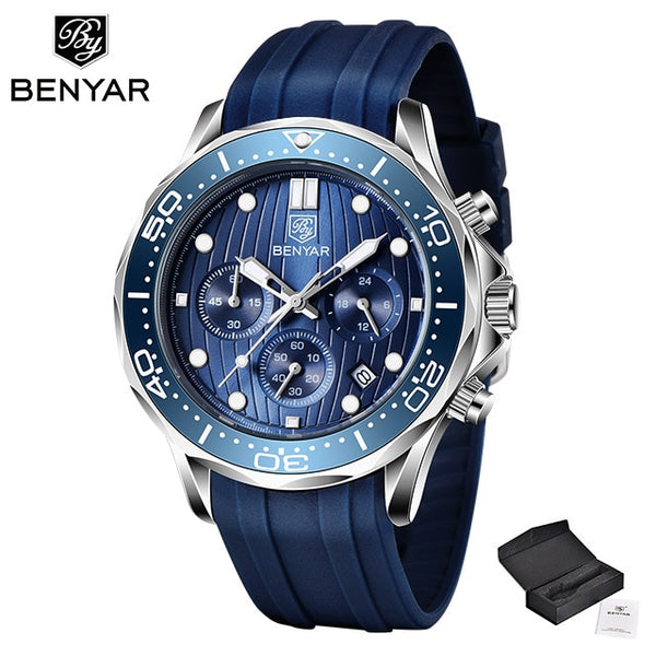 BENYAR Men Wristwatch Gold Case