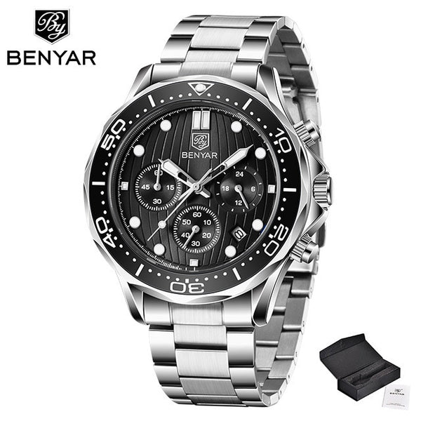 BENYAR Men Wristwatch Gold Case