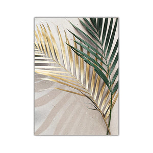 Nordic Golden Palm Leaf