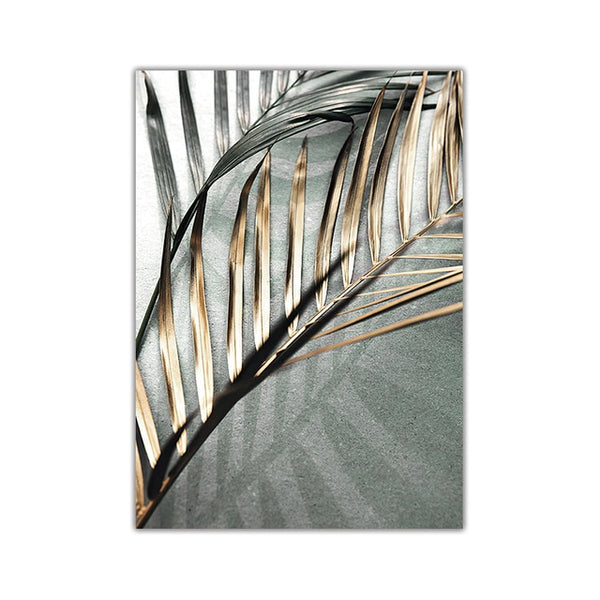 Nordic Golden Palm Leaf