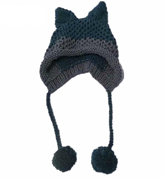 BomHCS Cute Fox Ears Beanie