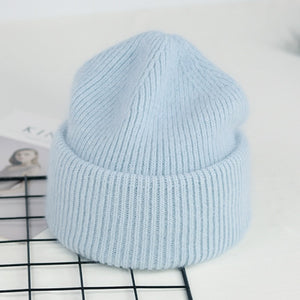 VISROVER  Solid Color Beanies Hat