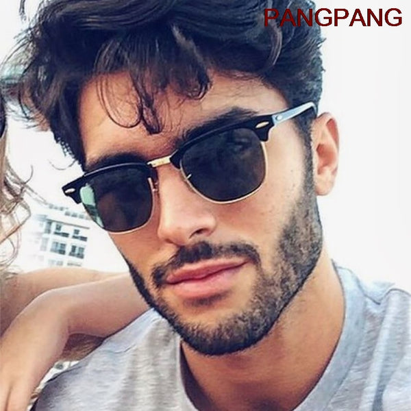 Classic Semi-Rimless Sunglasses