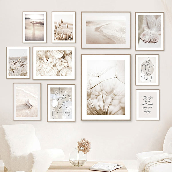 Flower Scenery Painting Modern Landscape Figure Prints