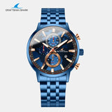 Alloy Case Silver Luxury Brand Sports Watches