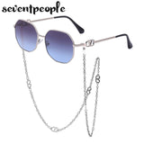 Irregular Sunglasses With Chain