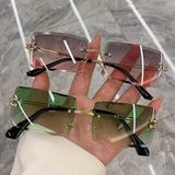 Vintage Fashion  Sunglasses Rimless