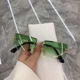 Vintage Fashion  Sunglasses Rimless