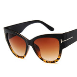 Cat Eye  Gradient Points Sun Glasses