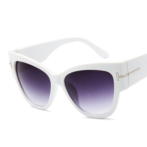 Cat Eye  Gradient Points Sun Glasses