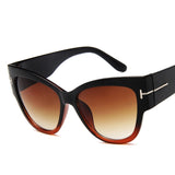 Cat Eye  Gradient Points Sun Glasses