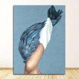 Feathers & Abstract Painting