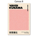 Yayoi Kusama Pumpkin Abstract Nordic Posters