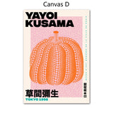 Yayoi Kusama Pumpkin Abstract Nordic Posters