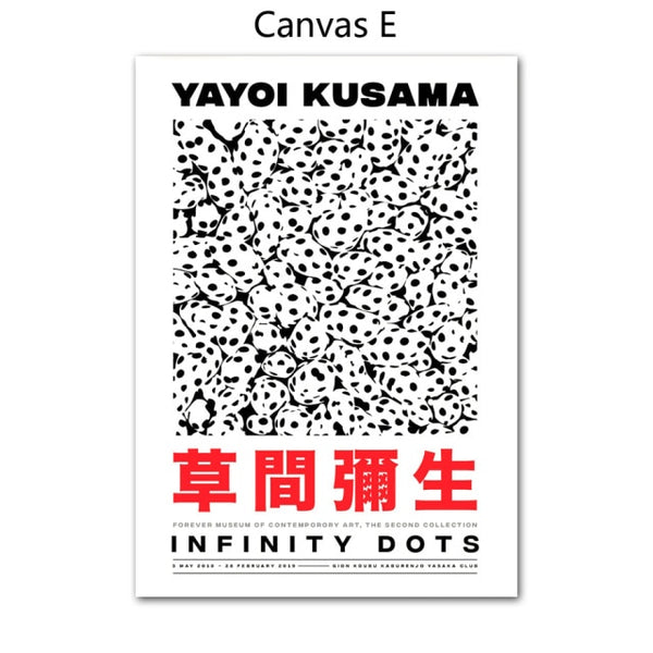 Yayoi Kusama Pumpkin Abstract Nordic Posters