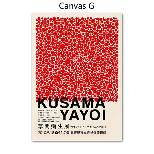 Yayoi Kusama Pumpkin Abstract Nordic Posters