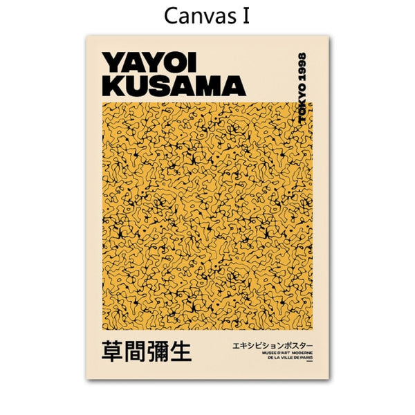 Yayoi Kusama Pumpkin Abstract Nordic Posters
