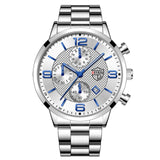 Stainless Steel Quartz Wrist Watch with Bracelet