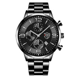 Stainless Steel Quartz Wrist Watch with Bracelet