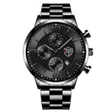 Stainless Steel Quartz Wrist Watch with Bracelet