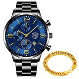 Stainless Steel Quartz Wrist Watch with Bracelet