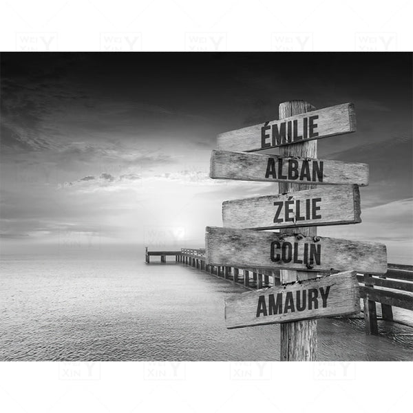 Wall Art Black and White Canvas Road Sign Posters