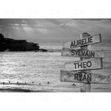 Wall Art Black and White Canvas Road Sign Posters