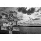 Wall Art Black and White Canvas Road Sign Posters