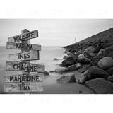 Wall Art Black and White Canvas Road Sign Posters